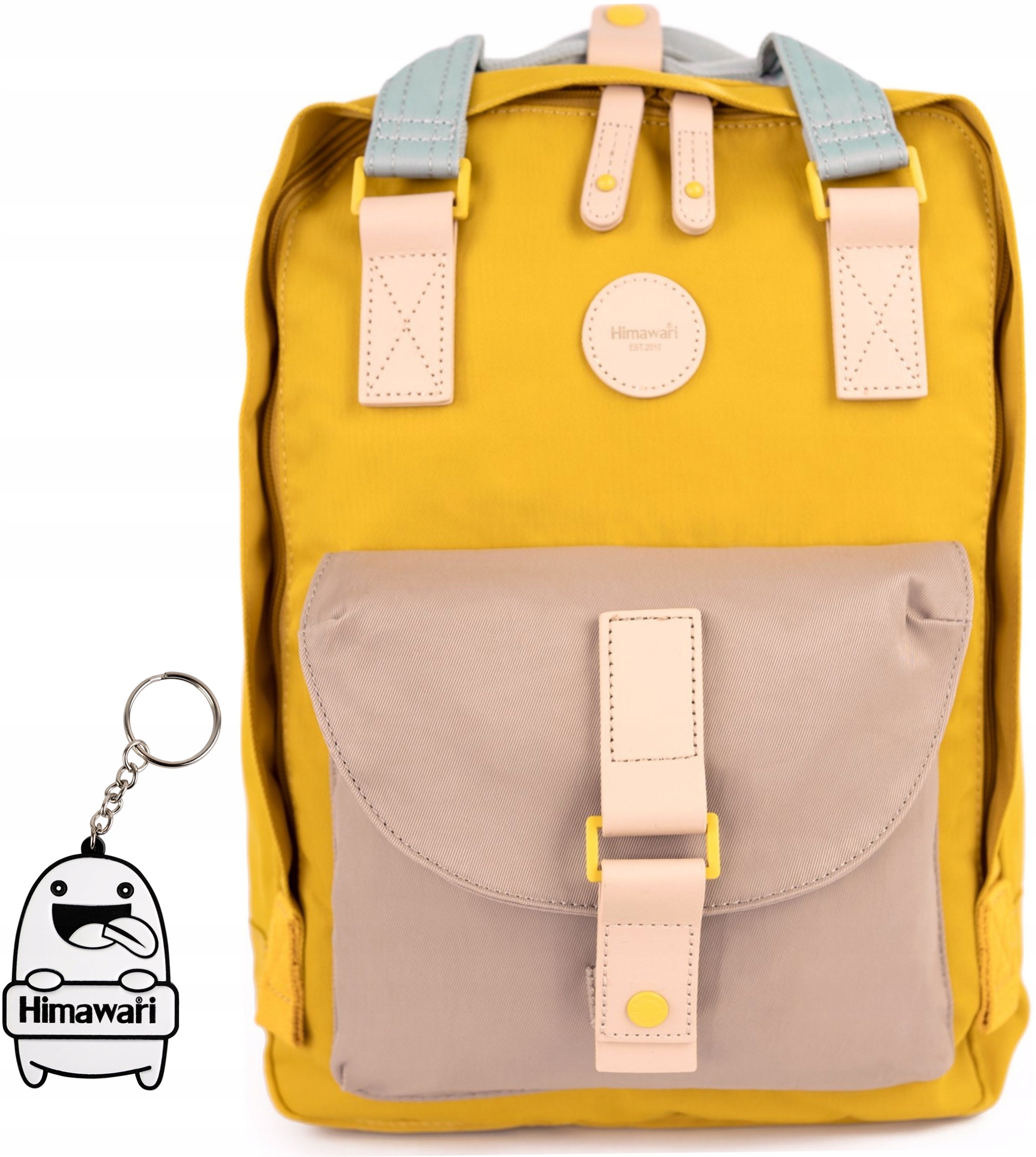 Batoh Himawari Cupcake S voděodolný organizér na notebook, žlutý