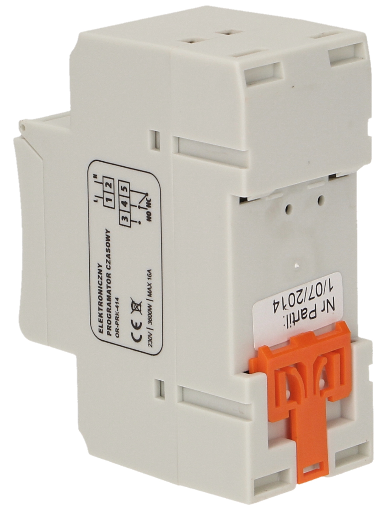 Programator czasowy timer na szynę DIN tygodniowy Model OR-PRE-414