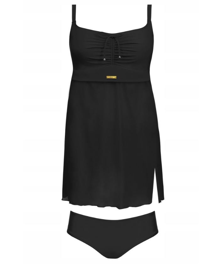 Self Plavky Komplet Černý Tankini Fashion 9 S984SV 52C 105C 6XL