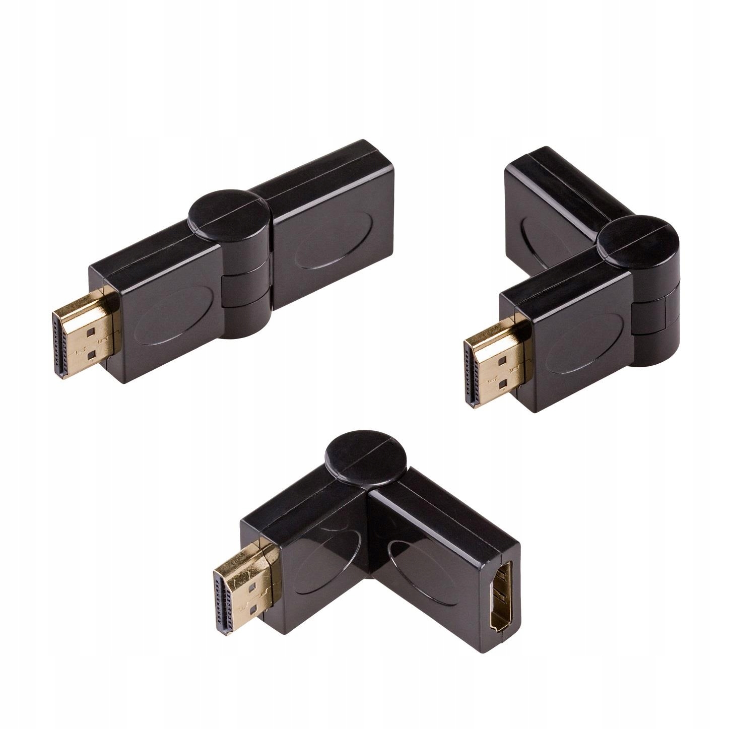Akyga Adapter Hdmi Przejściówka Do Laptop Tv Monitor Kątowy 180 St