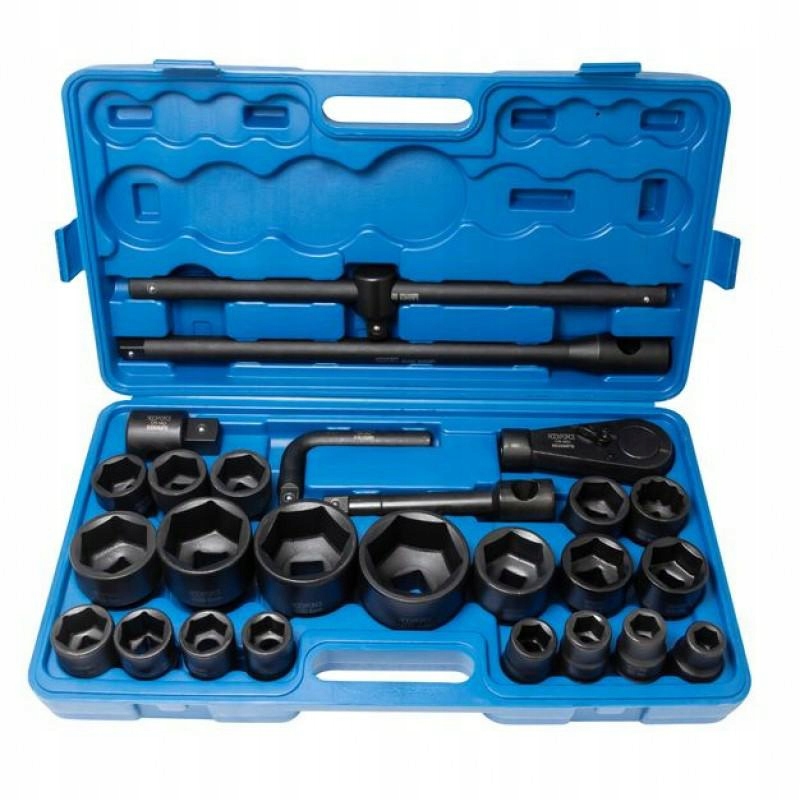 ROCKFORCE ZESTAW KLUCZY UDAROWYCH 26el. 3/4"- 1" 6KĄTNE