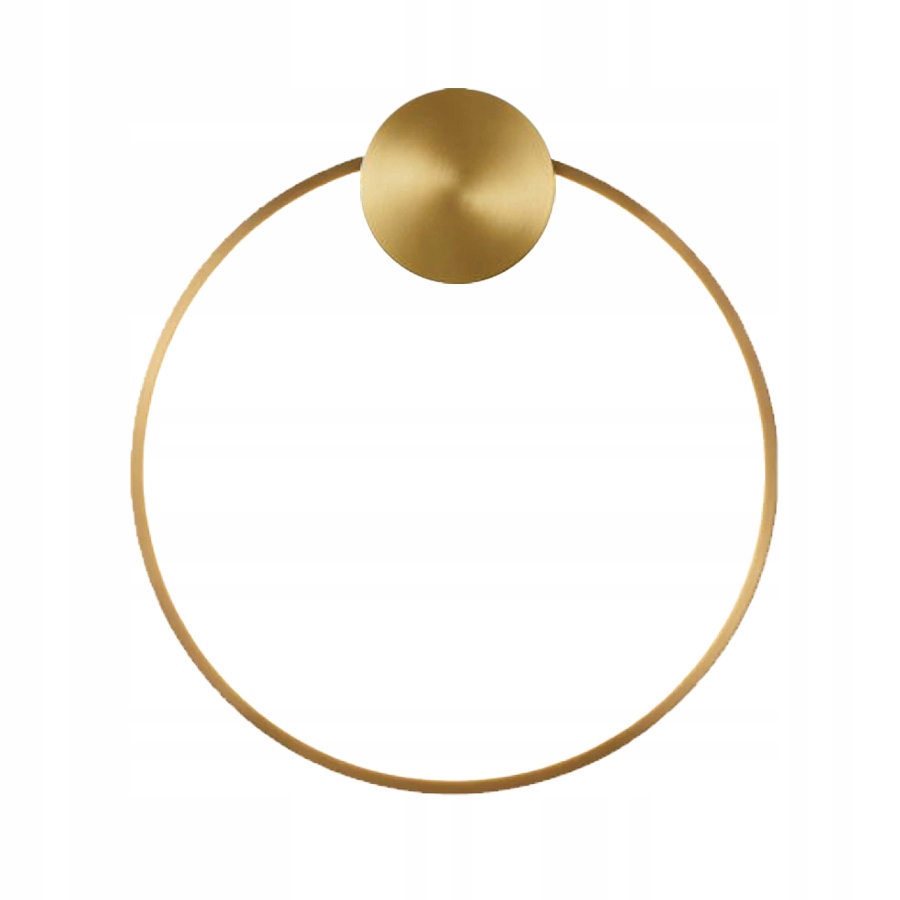 Nástenná Lampa Nástenná Led Ring Kruh 30 CM Zlatá Brúsená