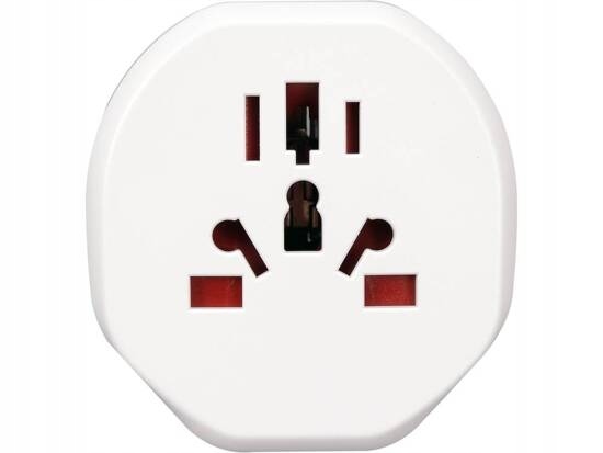 Adapter Podróżny Z Uniwersalnym Gniazdem I Europejską Wtyczką Świat Europa