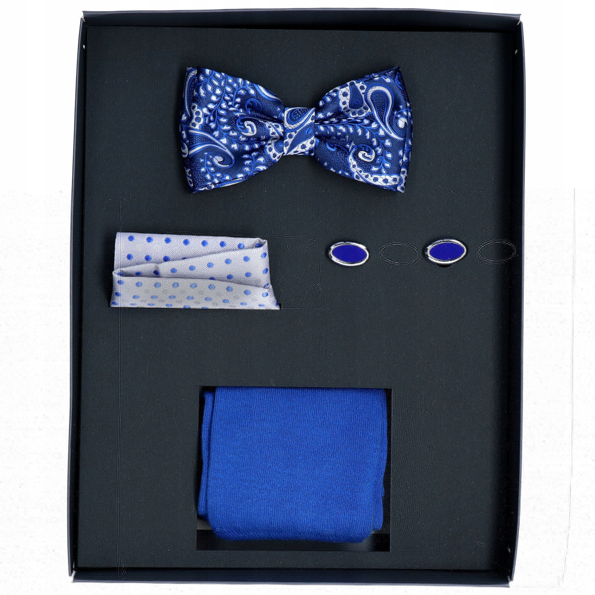 Zestaw prezentowy Niebieski Muszka/SPINKI