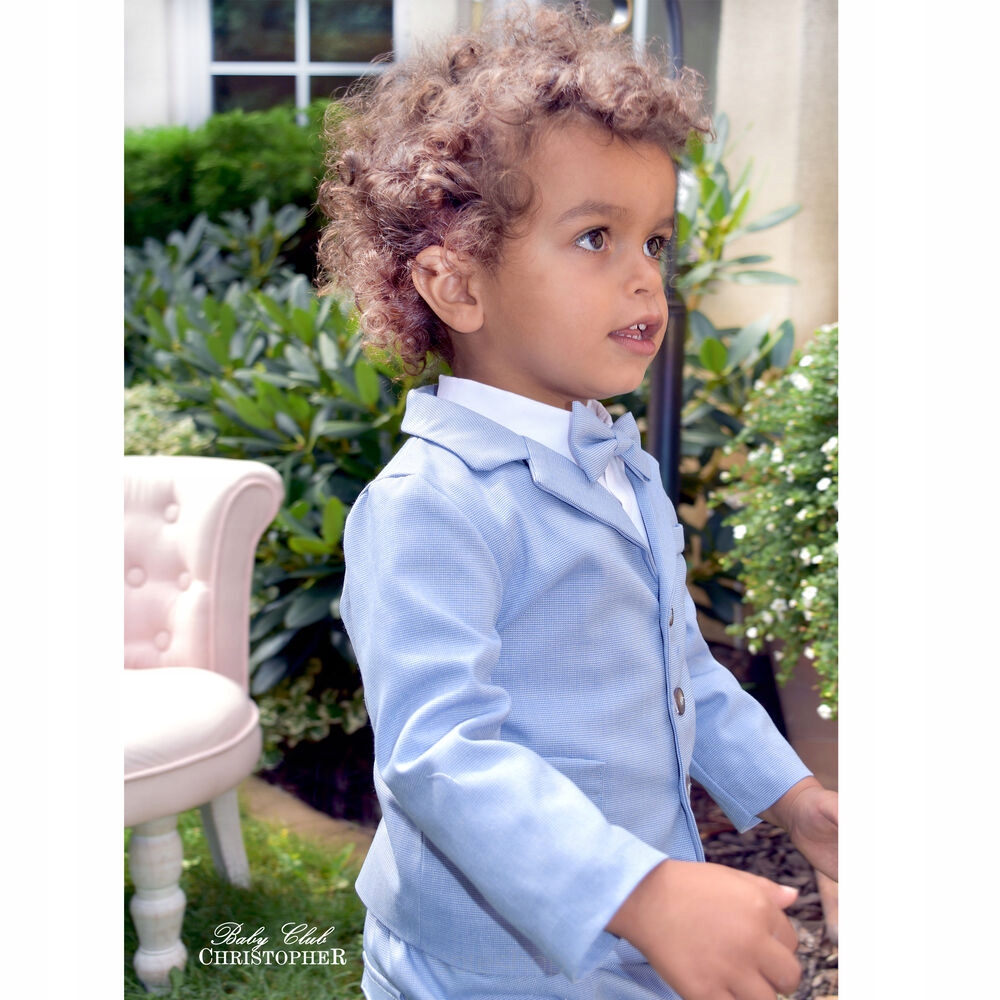 Garnitur Chłopięcy Błękitny do Chrztu Christopher rozmiar 74 Rozmiar 74