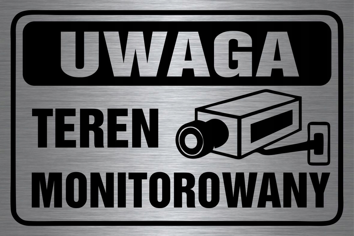 

Tabliczka Teren Monitorowany 20x30 Aluminium