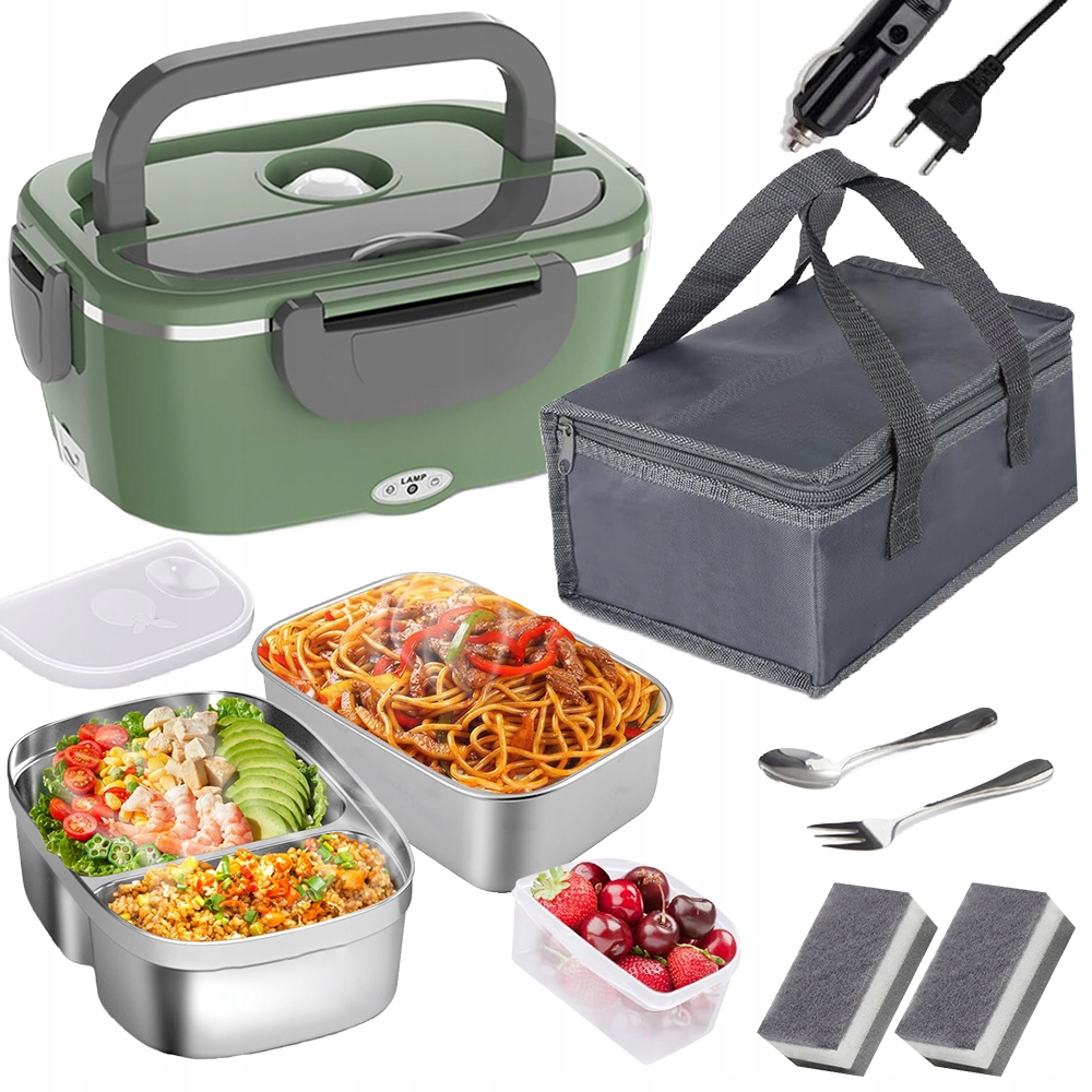 Elektrický Vyhřívaný Obědový Box 3V1, Multifunkční Nádoba 12/24/230V
