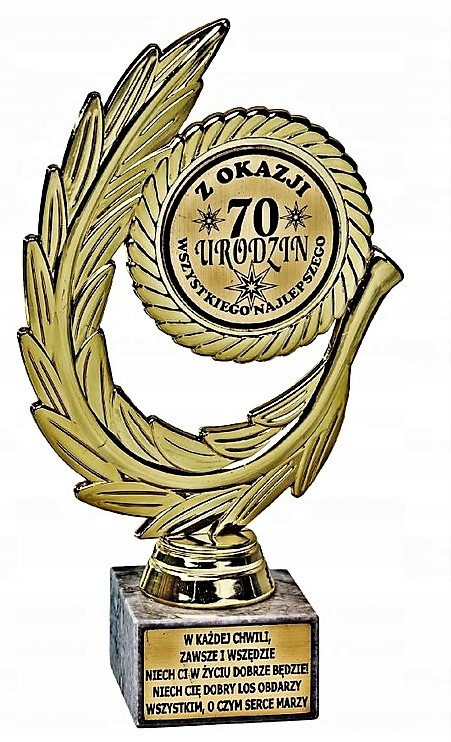 

Śmieszny na 70 urodziny Statuetka