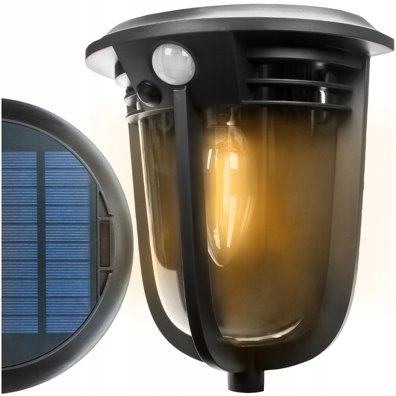 

Solarny Kinkiet Elewacyjny Led Z Czujnikiem Ruchu