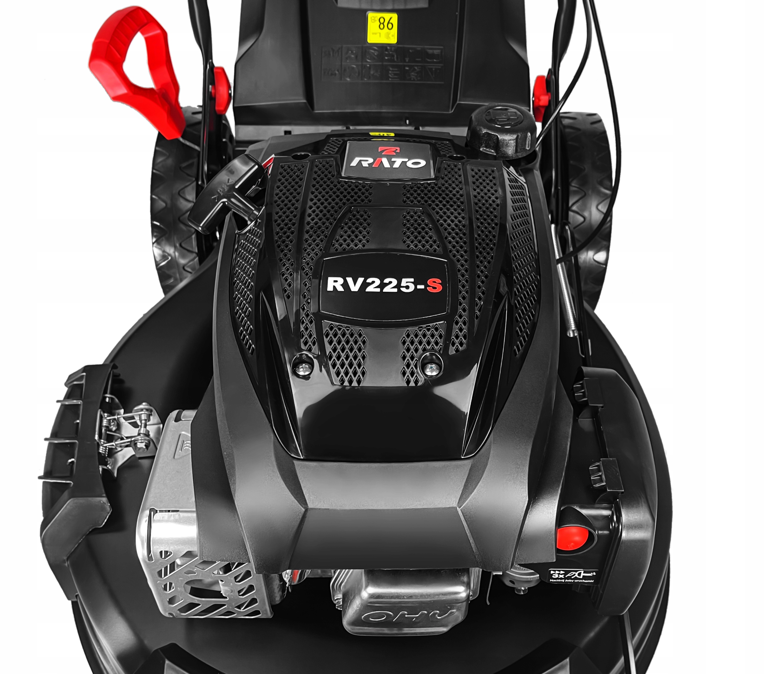 KOSIARKA SPALINOWA BESTIA DO WYSOKIEJ TRAWY NAPĘD TURBO RATO 224 CM³ 9W1 Pojemność silnika 223 cm³