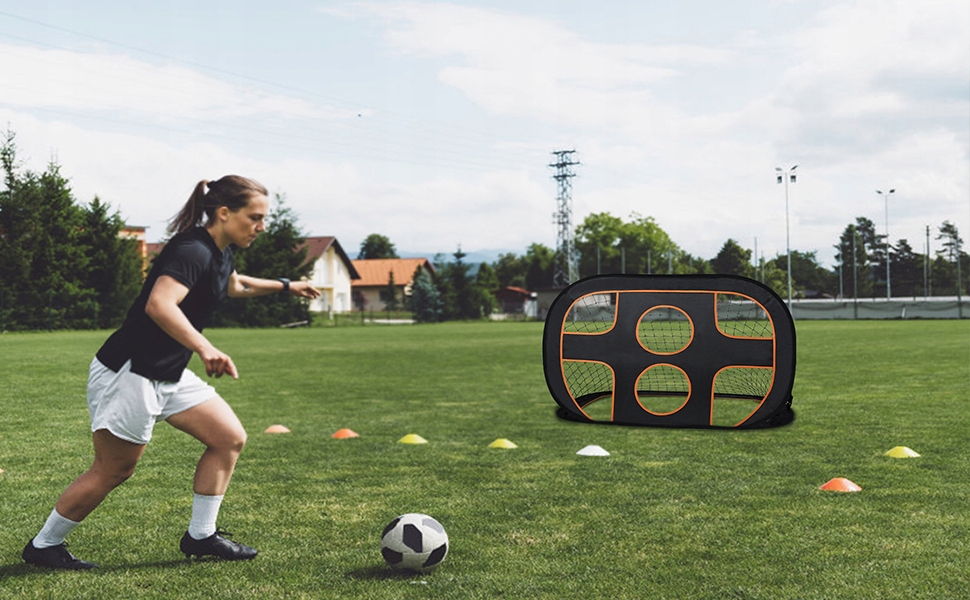 Bramka do piłki nożnej dwukierunkowa konstrukcja rozkładana z 2 drążkami po Marka inna