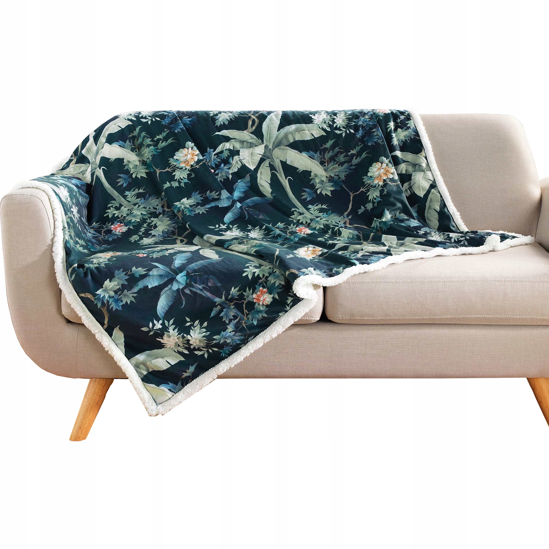 

Koc narzuta na łóżko pled import z Francji 125x150