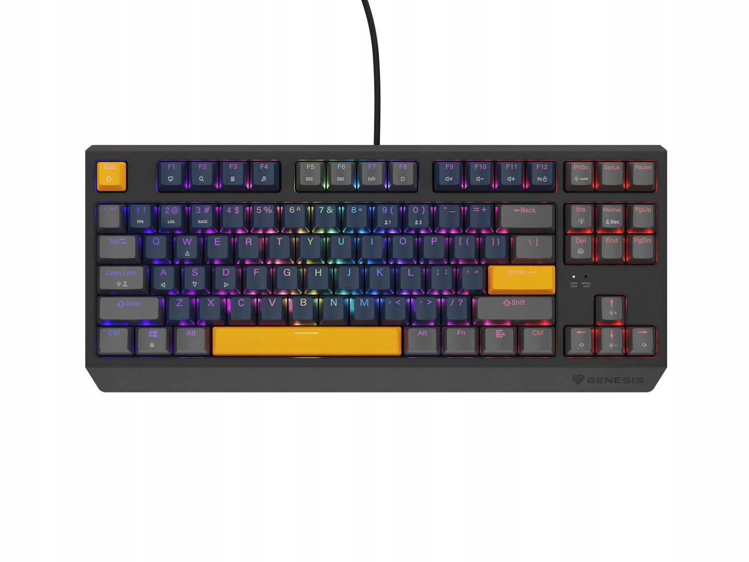 Genesis herná klávesnica Thor 230/ Tkl/ Rgb/ Outemu Panda/ Drôtová Usb/…