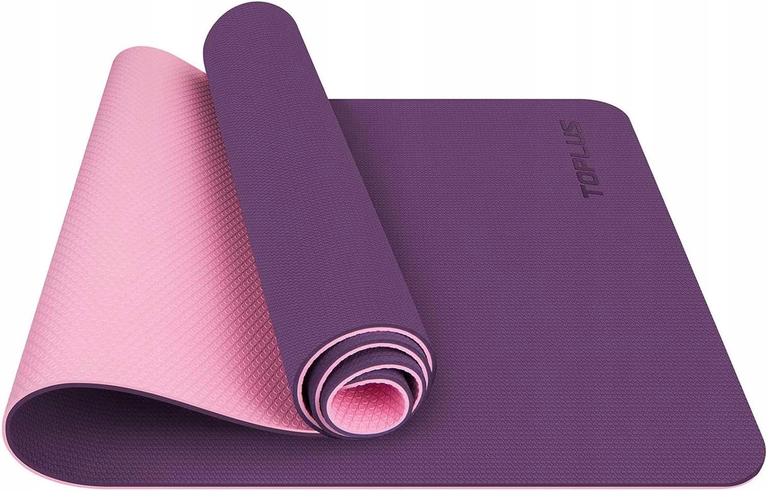 Yogati antypoślizgowa, ekologiczna mata do jogi 183 x 61 x 0,6 różowa