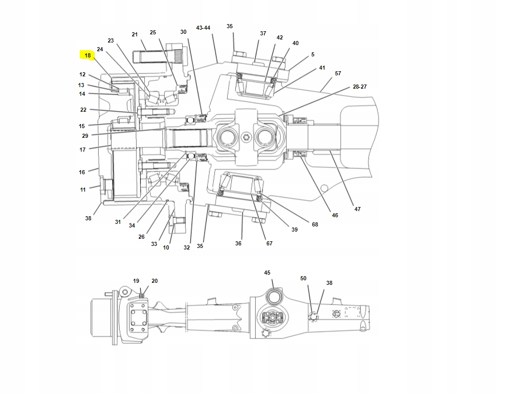 ВЕНОК ЗУБЧАТОГО МОСТА CAT 428 CAT 1197040