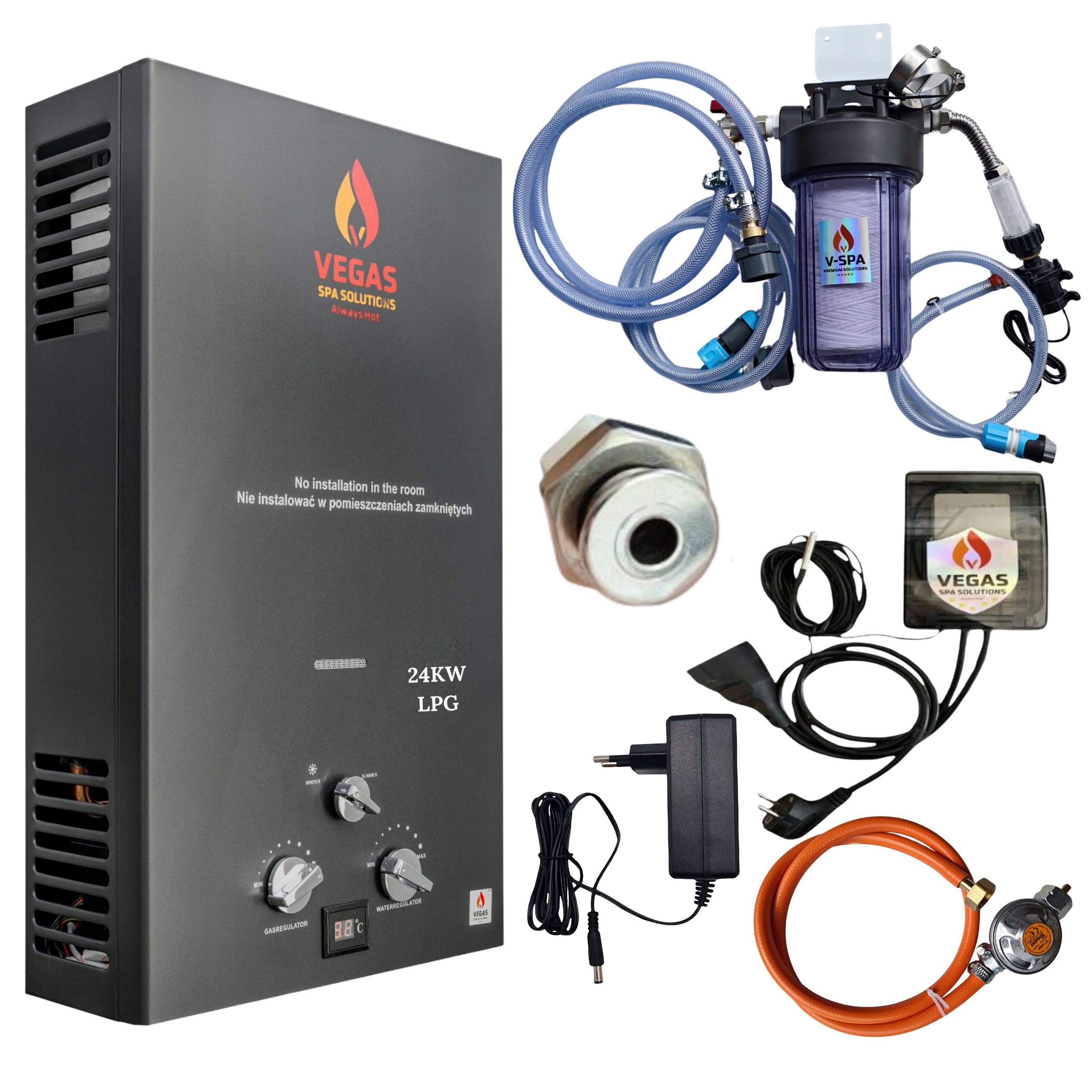 Plynová pec propán-butánová záhradná jacuzi nafukovacia z dreva na plyn