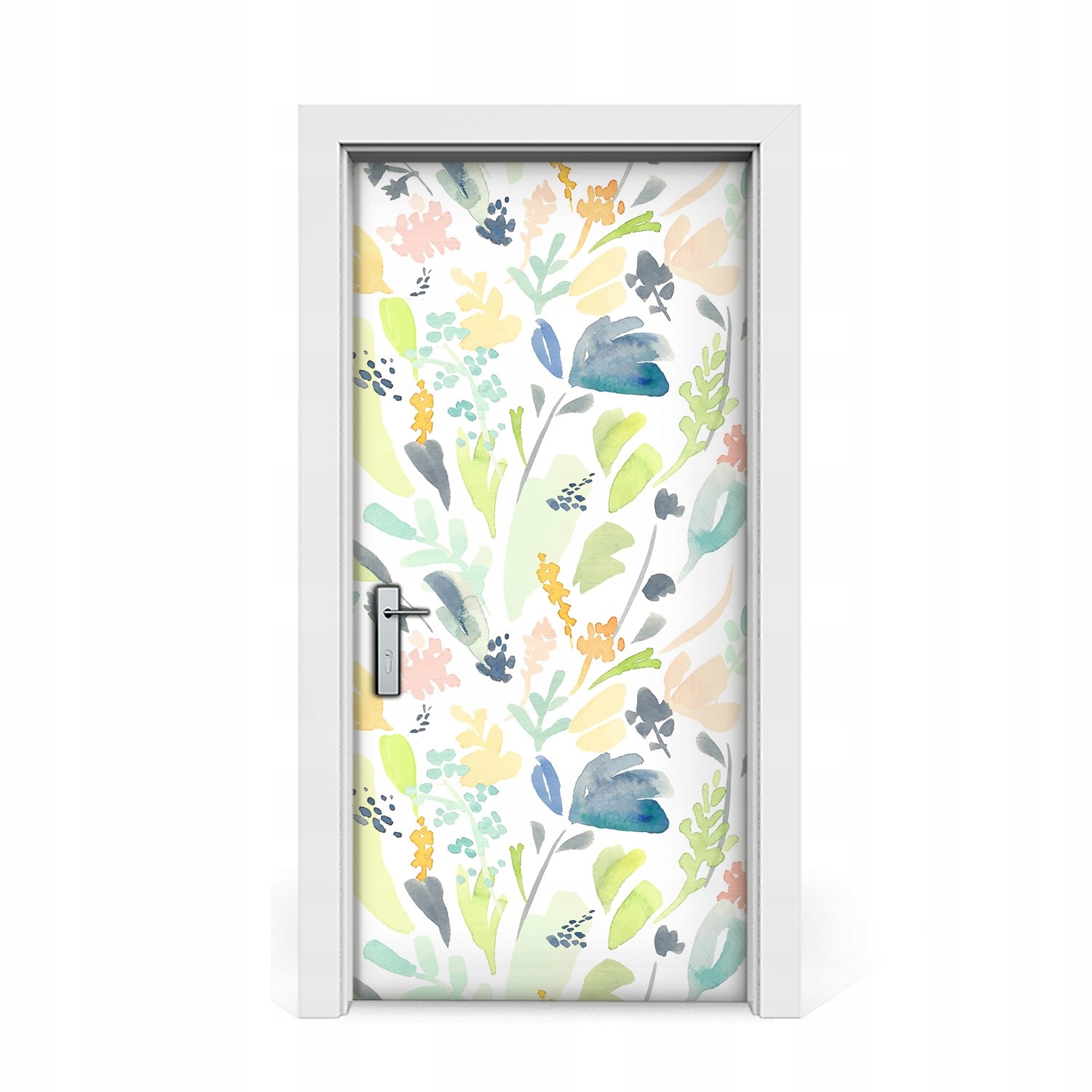 

Naklejka na drzwi okleina Kolorowy kwiatowy 95x205