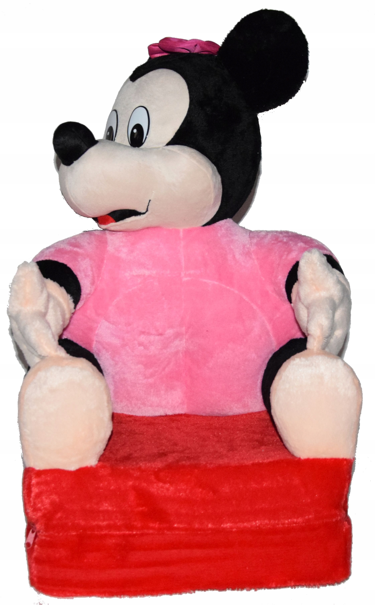 FOTEL DLA DZIECI ROZKŁADANY FOTELIK PLUSZOWY PUFA Marka inna