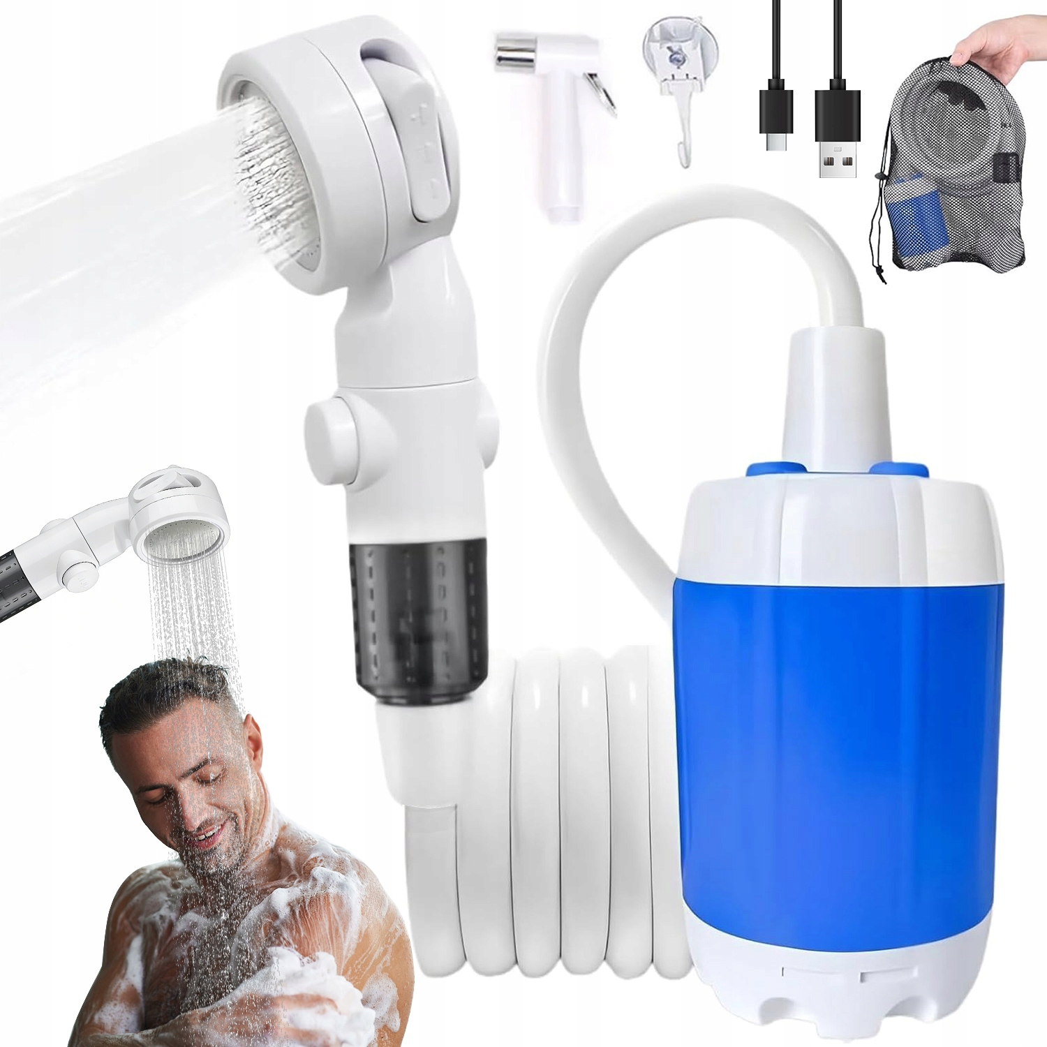 Turistická Kempingová Sprcha Usb Přenosná Do Zahrady Na Cesty