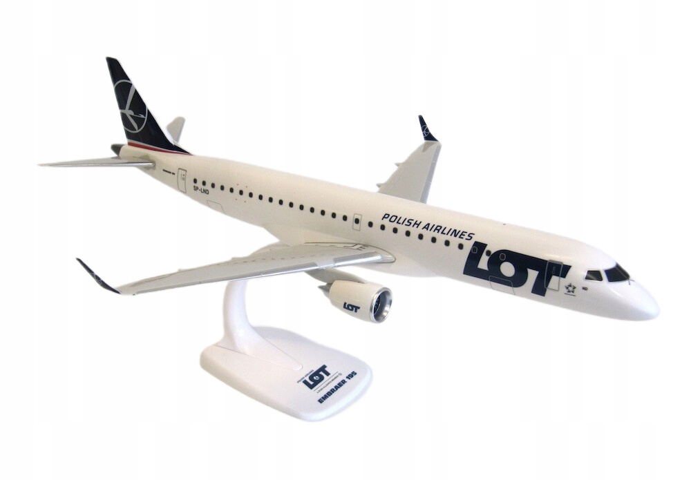 Model samolotu EMBRAER ERJ 195 PLL LOT SP-LND - PPC 1/100