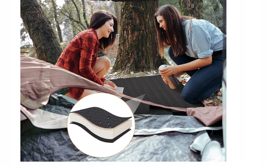 Samopompująca mata kempingowa, KingCamp. przenośna Model KM2001