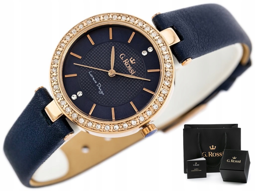 

Zegarek Damski G. Rossi Gloria cyrkonie + Grawer