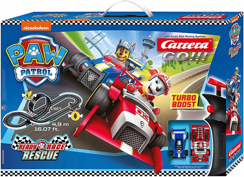 

Carrera Go Tor samochodowy Psi Patrol 4,9m 62535
