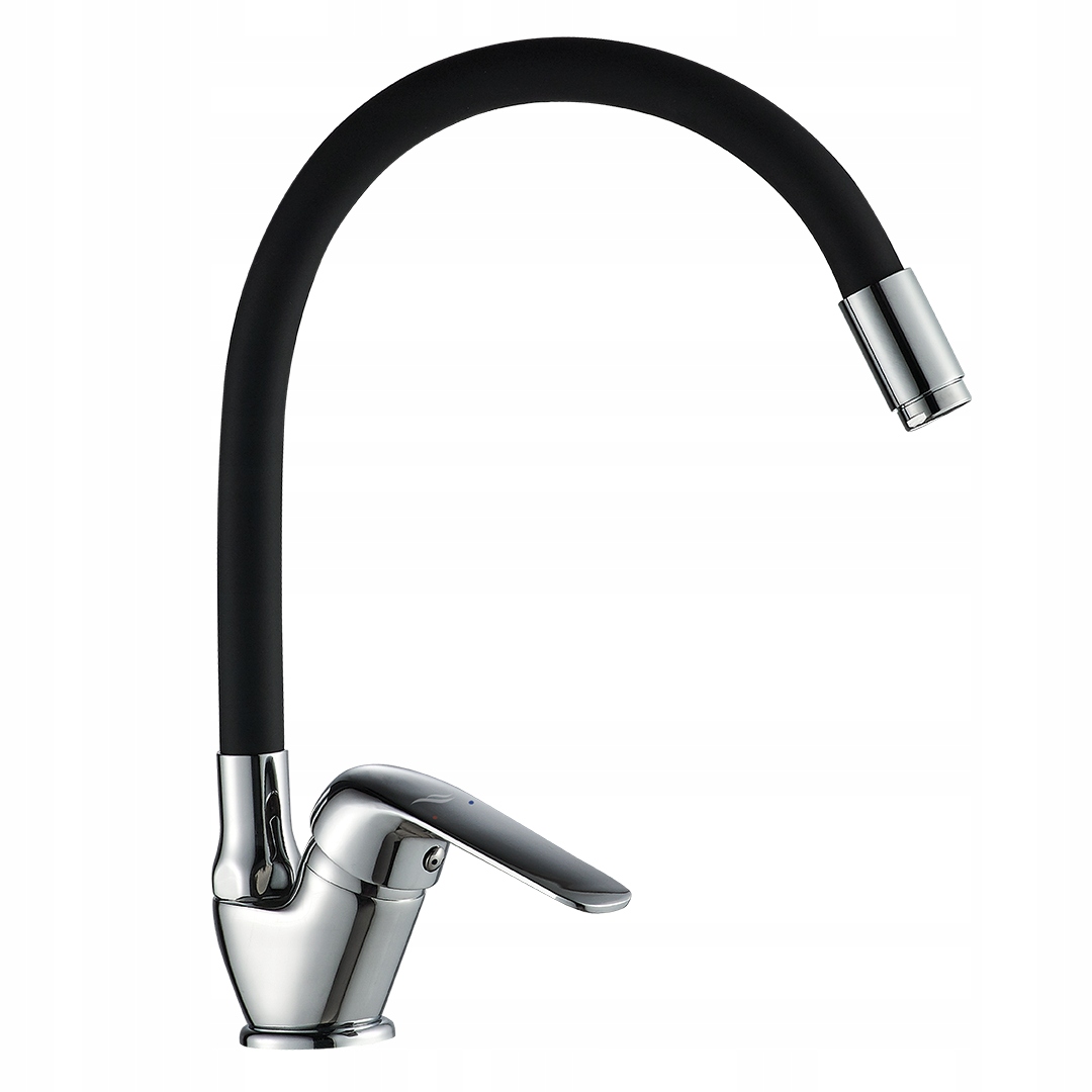 Kuchyňská Baterie S Flexibilním Výtokem, Černá, Komplet Kuchinox