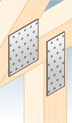 PP4 PŁYTKA PERFOROWANA ŁĄCZNIK CIESIELSKI 40x160x2 10szt PŁASKOWNIK DOMAX Średnica wkręta 40 mm