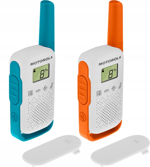 Motorola T42 Talkabout 2 krótkofalówki w zestawie walkie-talkie * Białe
