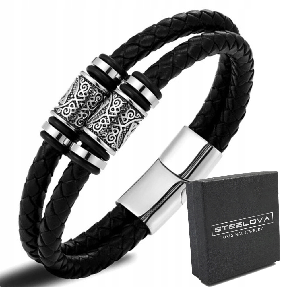 

Pleciona Bransoletka Nordycka Wikingów Triquetra