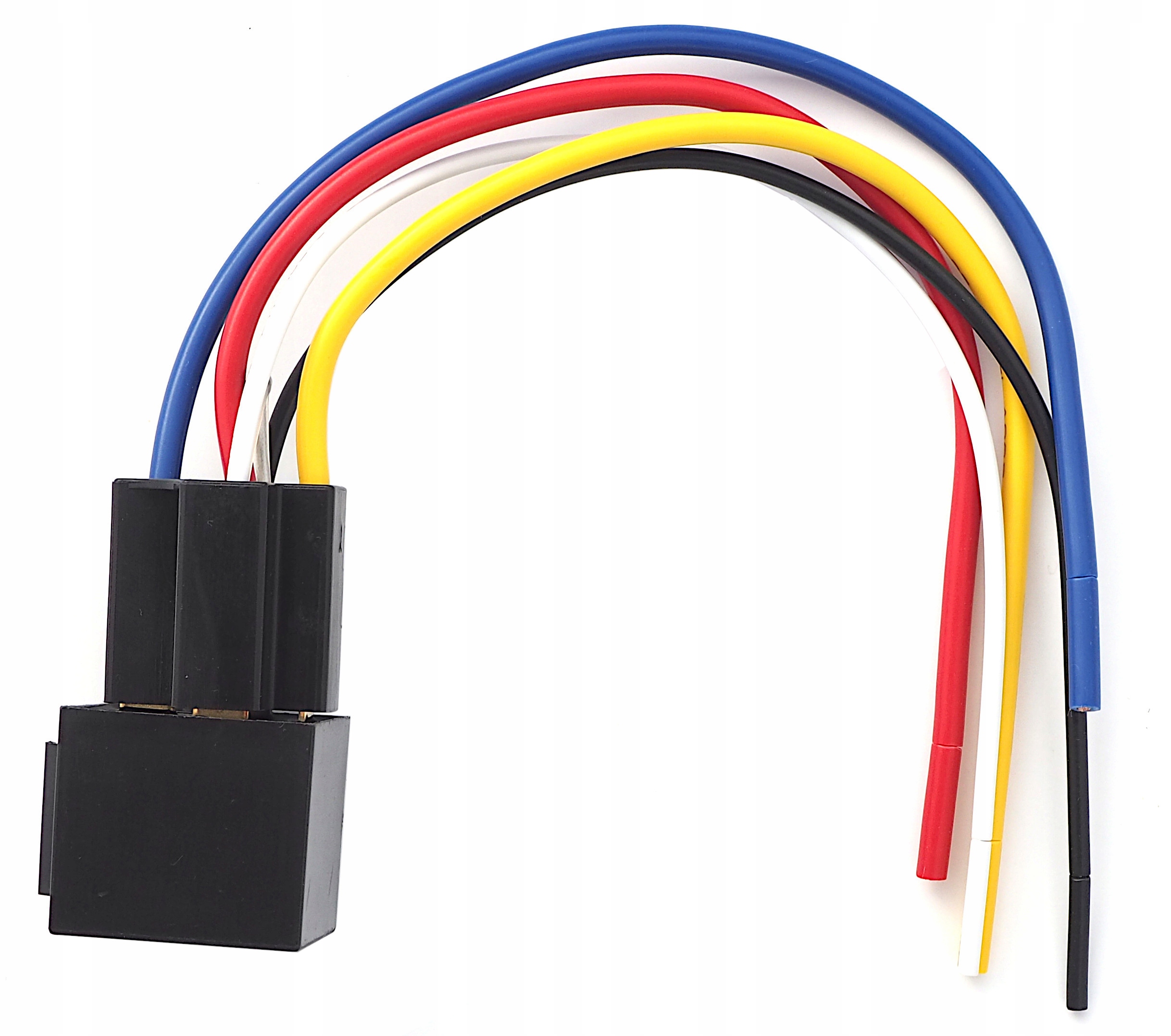 

Przekaźnik samochodowy 5PIN 12V 40A gniazdo dioda