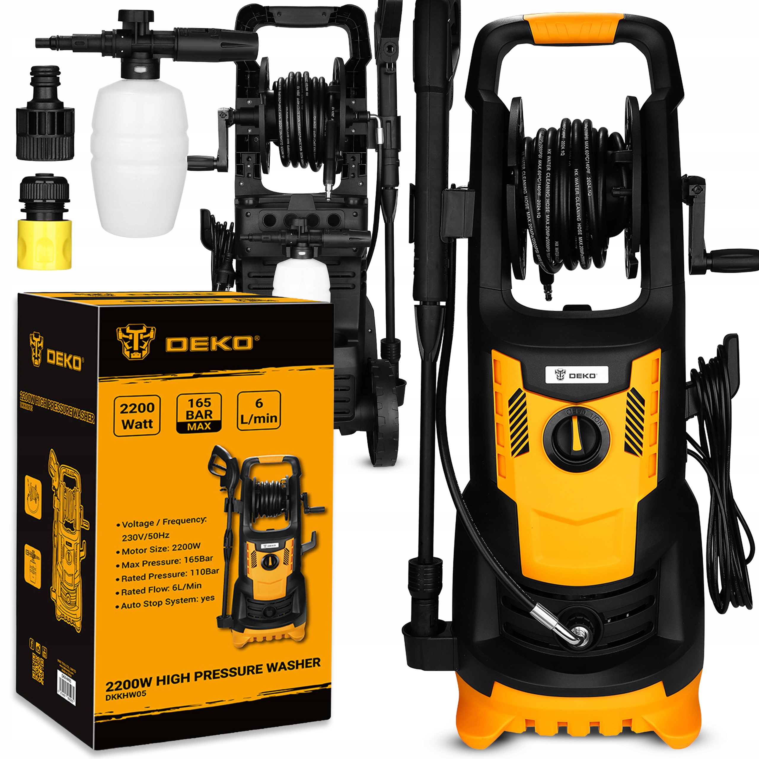 Myjka Ciśnieniowa Turbo Nowy Model Do Kostki Mocna Na Kołach Pompa Alu Deko