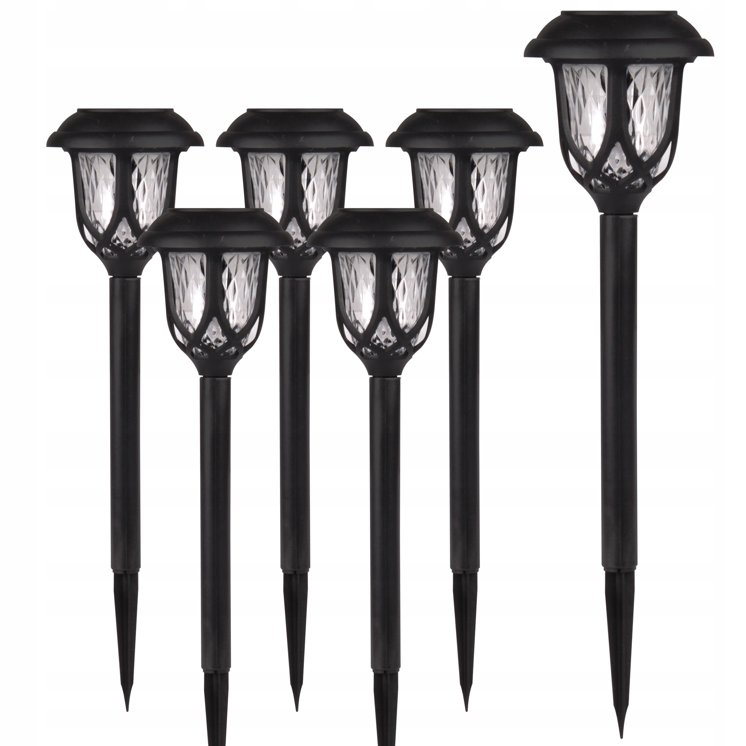 

6x Lampa solarna Led Wbijana czujnik zmierzchu