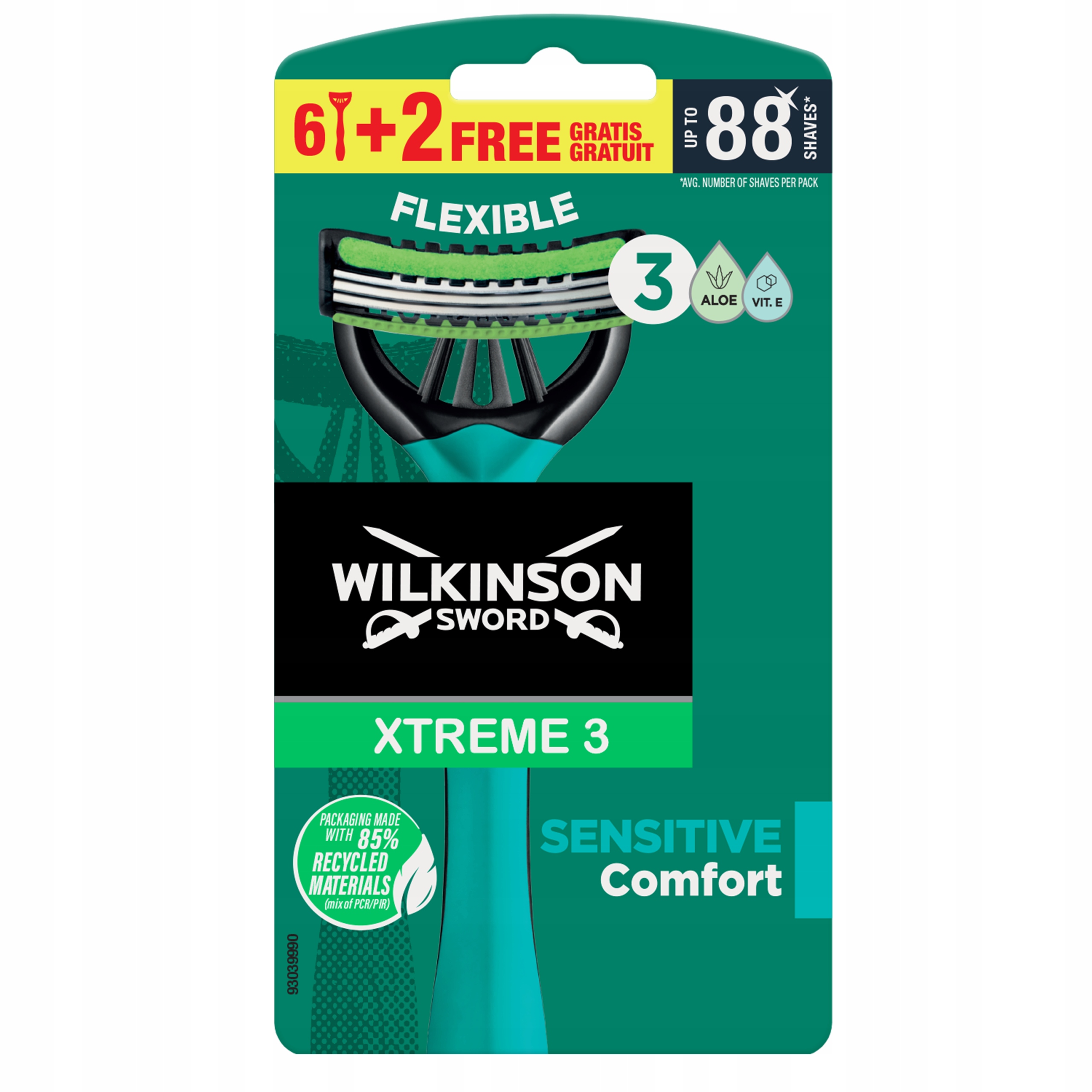 

Wilkinson Xtreme3 Sensitive maszynki do golenia 8