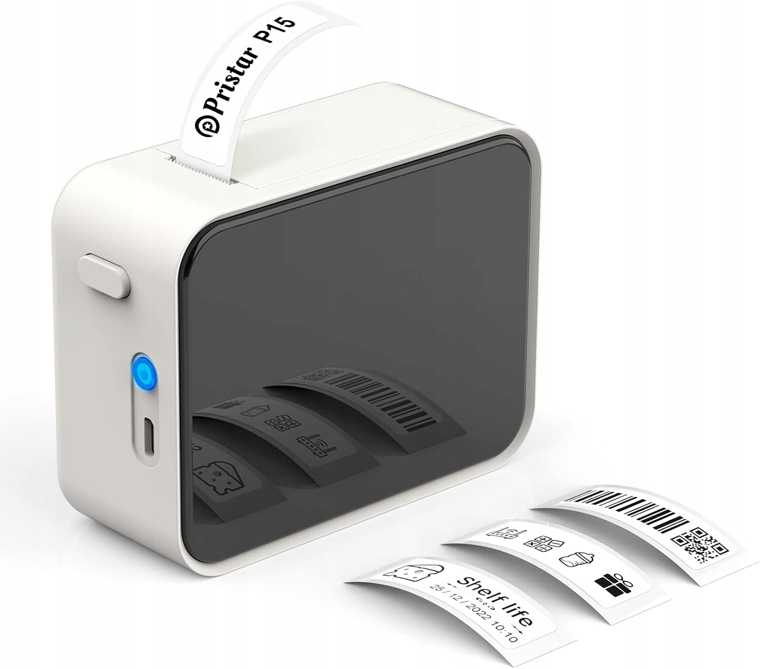 Bezdrátová Tiskárna Bluetooth Mini Label Printer P15 Tiskárna