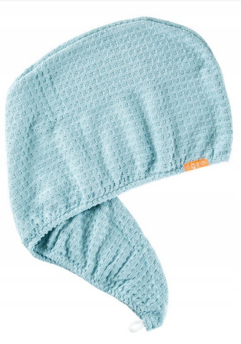 Turban na głowę Aquis mikrofibra odcienie niebieskiego