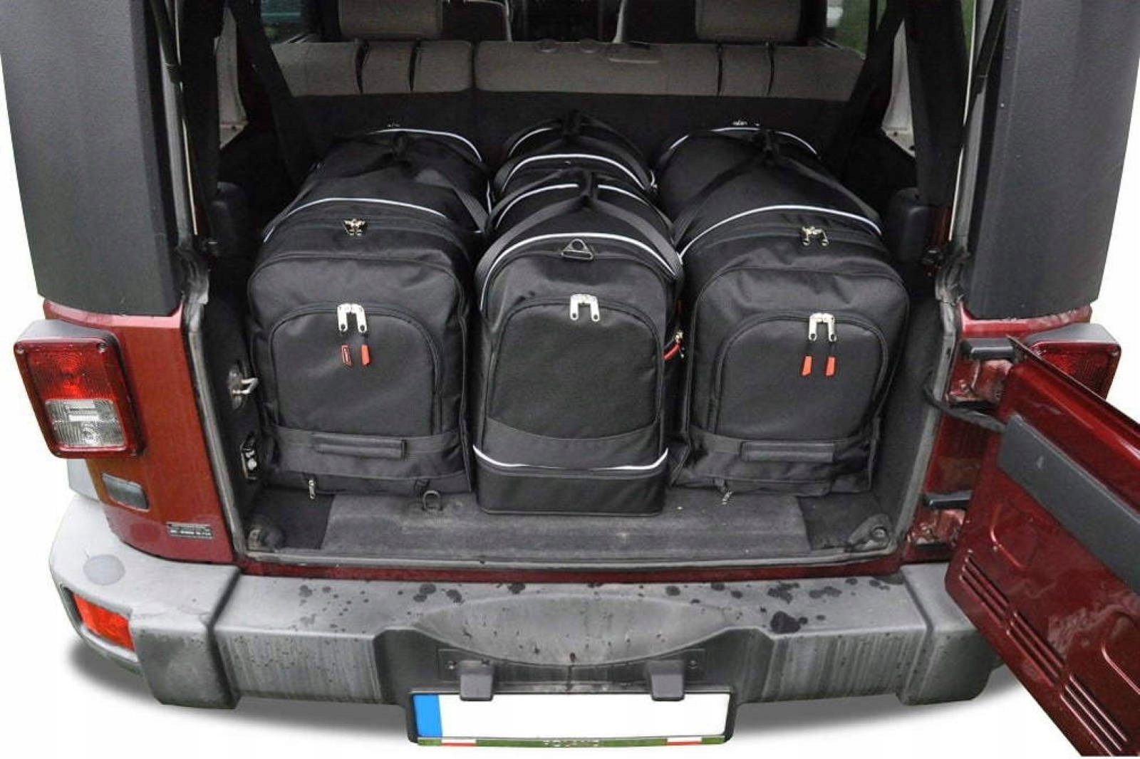 J&j Automotive Sada 4ks cestovných tašiek Sport pre Jeep Wrangler 2006-201