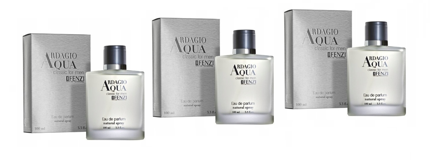 JFenzi Ardagio Aqua Classic 3x100ml Edp Sada pánských parfémů
