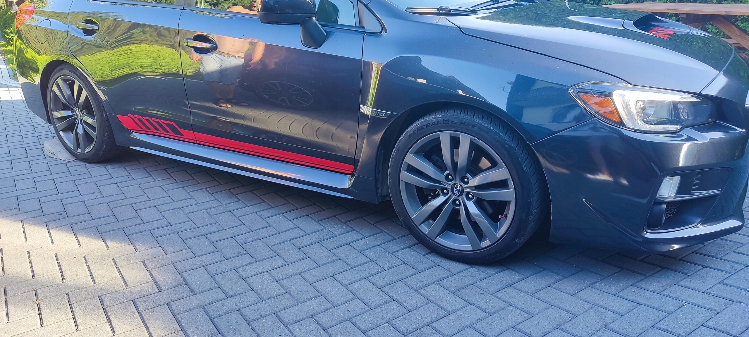 NAKLEJKI, PASY SUBARU LEGACY/WRX/Impreza STI 2X DRZWI, 3X NAPIS WRX Producent Inny