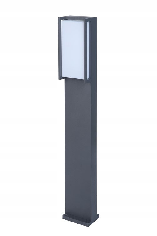 Venkovní zahradní Led sloupková lampa Qubo antracit 18W Lutec