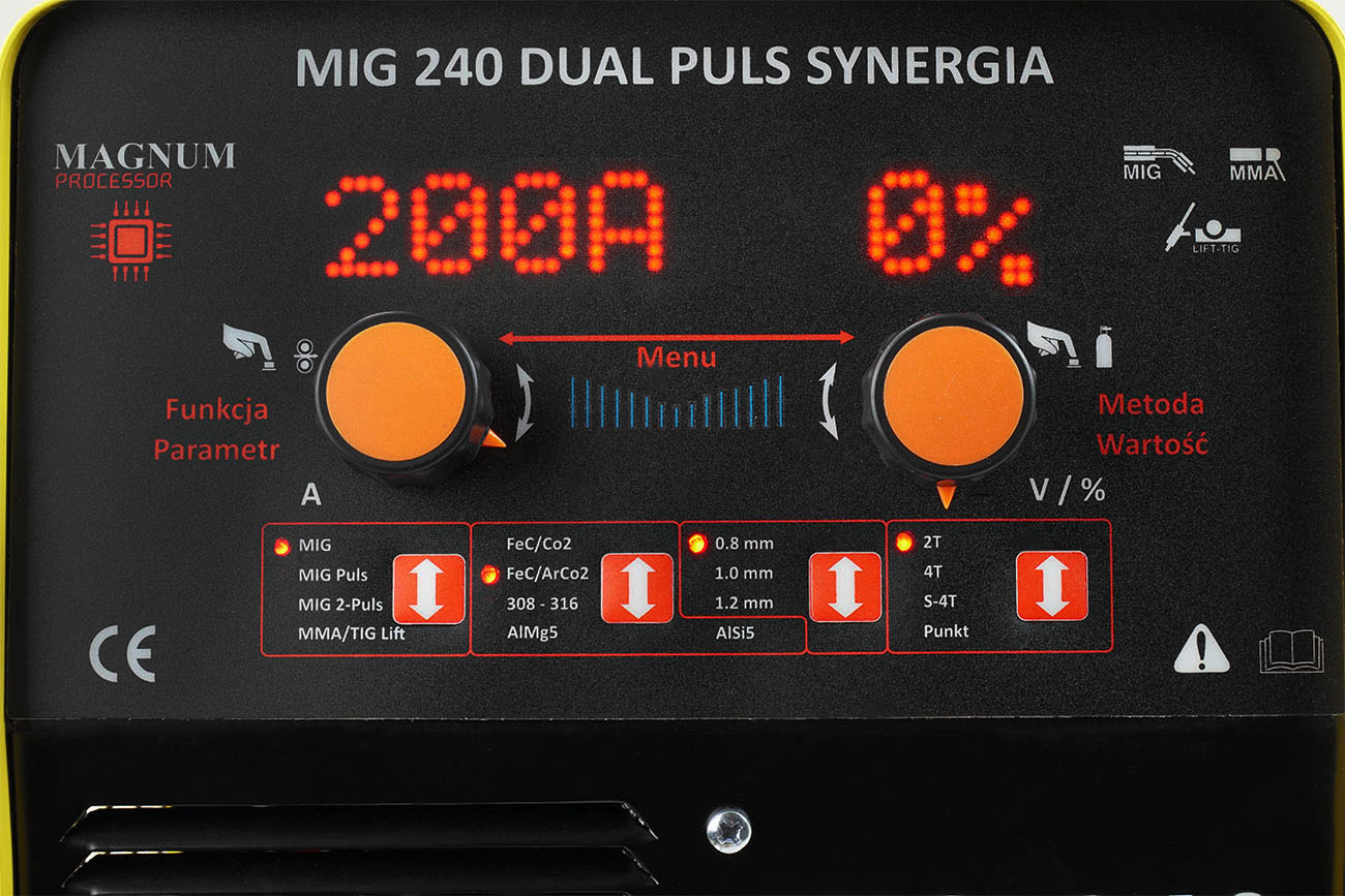 Spawarka MIG MAG Magnum MIG 240 Synergia Dual Puls Marka Magnum