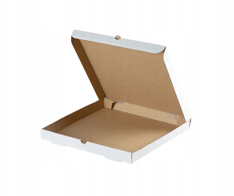 Karton biały na Pizzę Opakowania Pudełka Pizza 32x32x4cm Kwadrat 100szt.