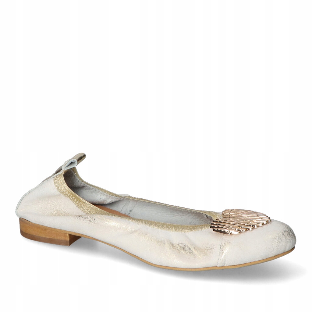 Baleríny Nicole 3001/004 Zlaté přetíratelné 36