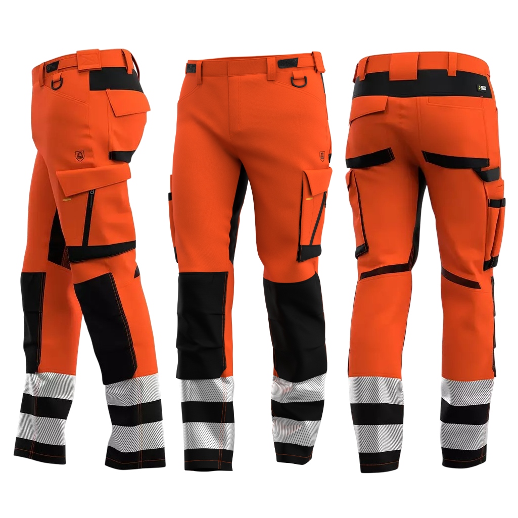 Spodnie Robocze Odblaskowe Elastyczne Safety Jogger Scuti Hivis 58