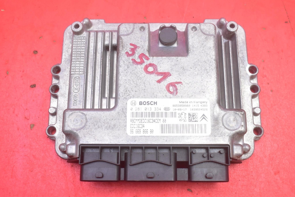 Centralina computer Motore 9666986680 0281013334 CITROEN C4 PICASSO 1 e 1.6