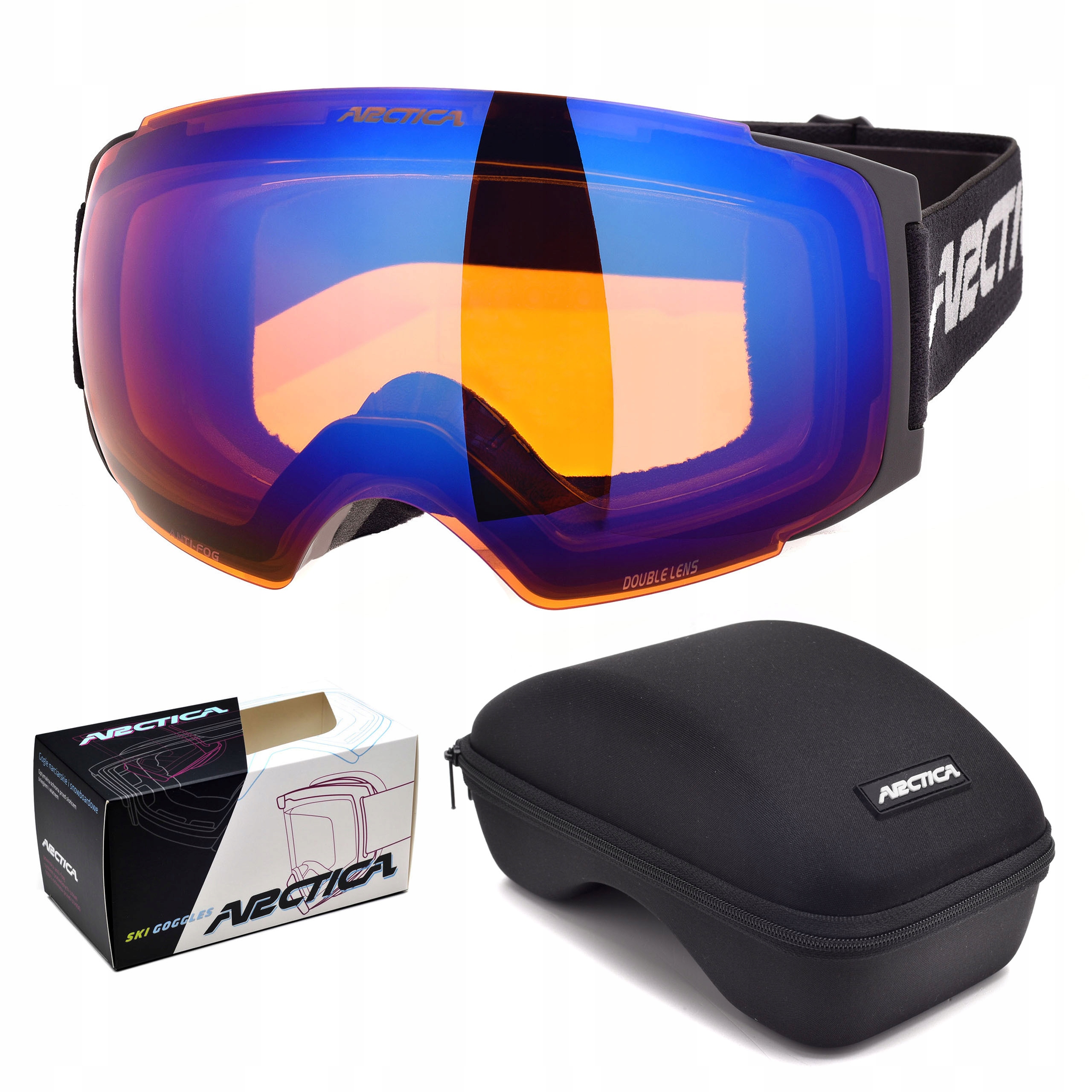 Lyžařské Brýle Arctica G-105D S Vyměnitelným Sklem Na Magnet Pouzdro Na Brýle