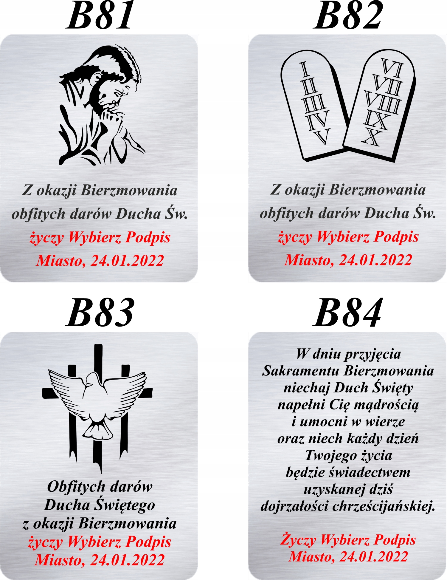 Obraz Srebrny Święta Rodzina Pamiątka Chrztu Ślubu Długość 7 cm