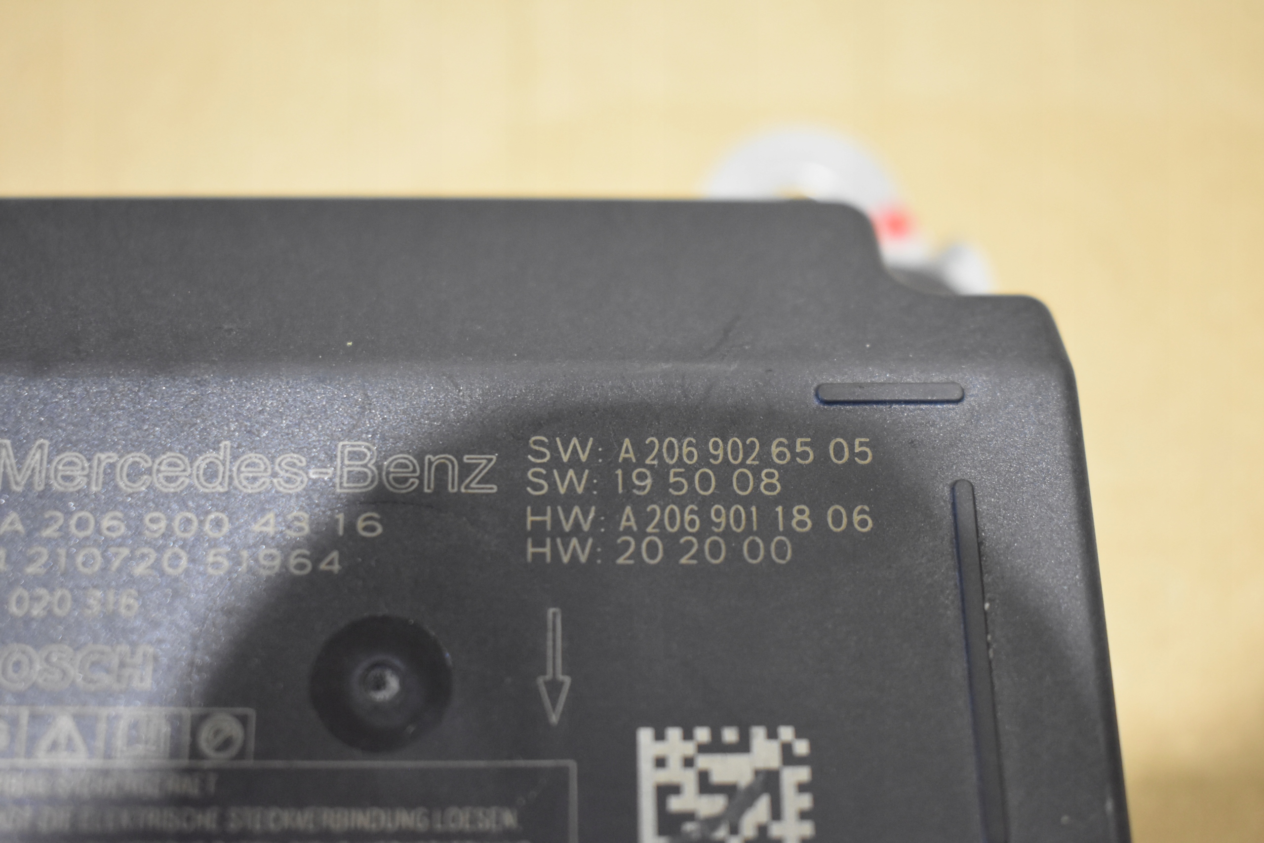 IDEALNY module control unit airbag MERCEDES W206 1