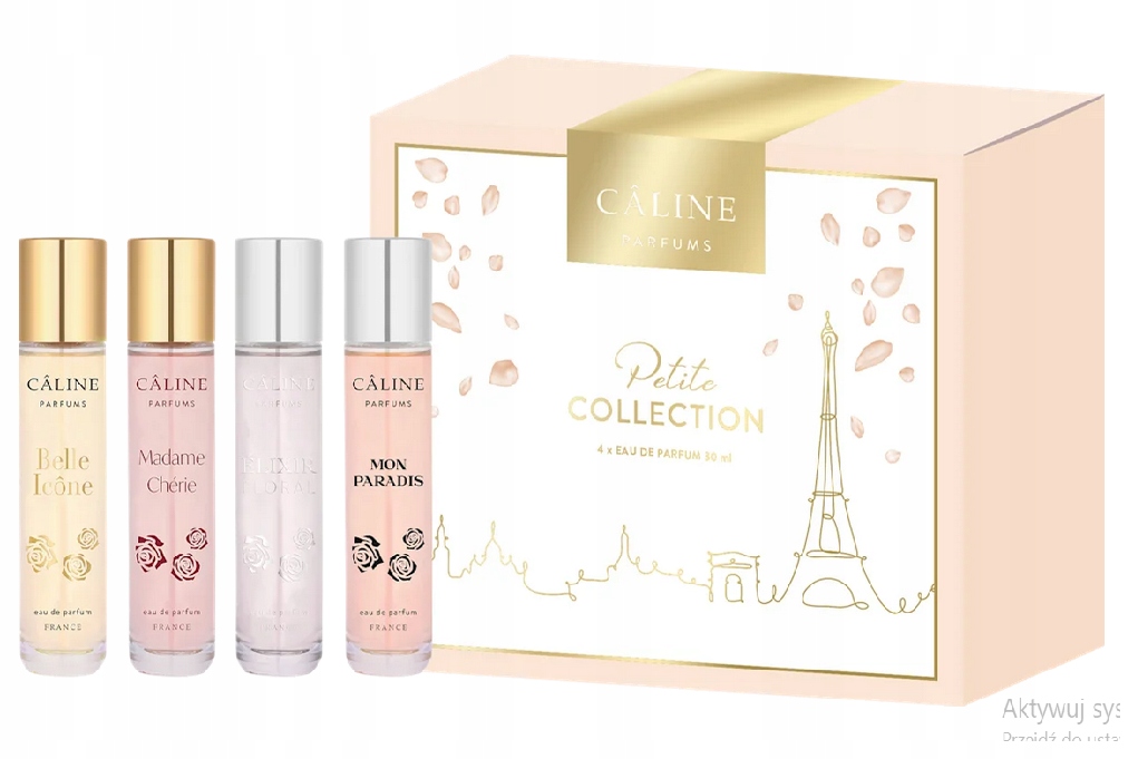 Zestaw 4xmini woda perfumowana różne zapachy Caline